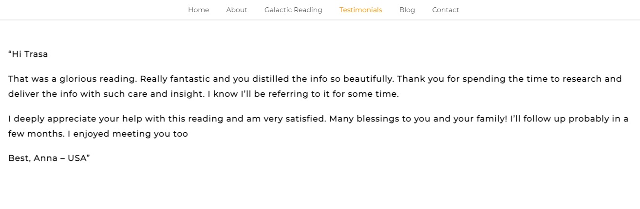 Testimonial